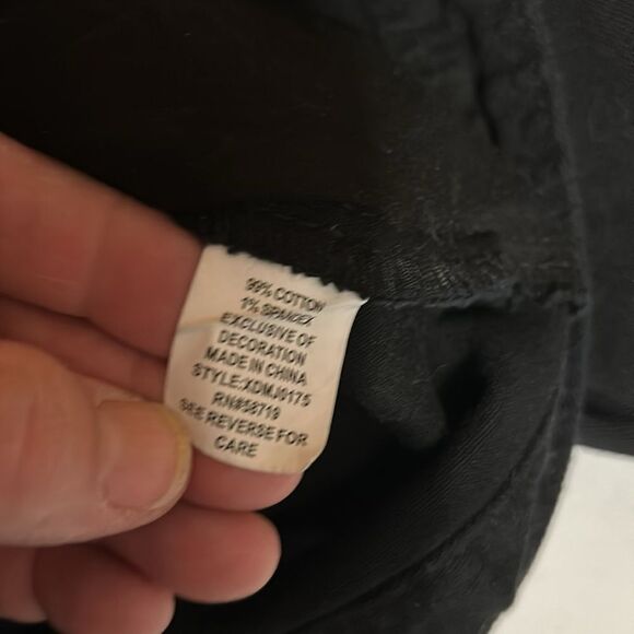 NY Collection Back Jean Jacket with Patches M - Picture 6 of 8